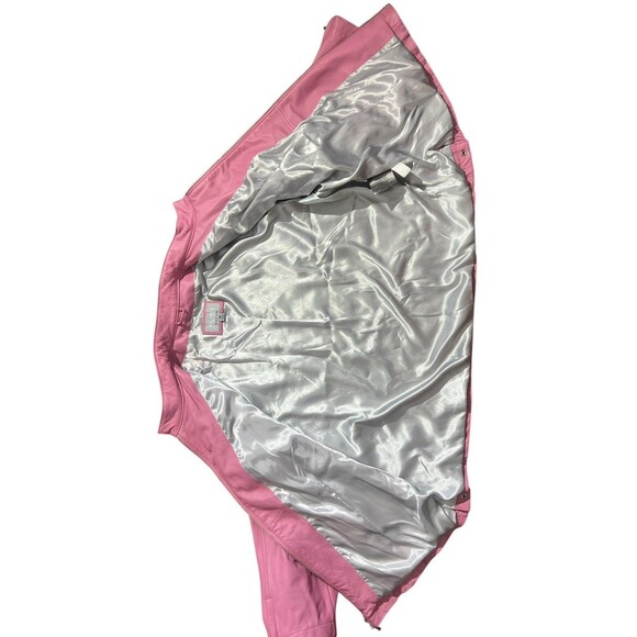 Vtg Y2K Wilsons Leather Maxima Pink Leather Jacket Womens Sz 3X - Picture 13 of 16
